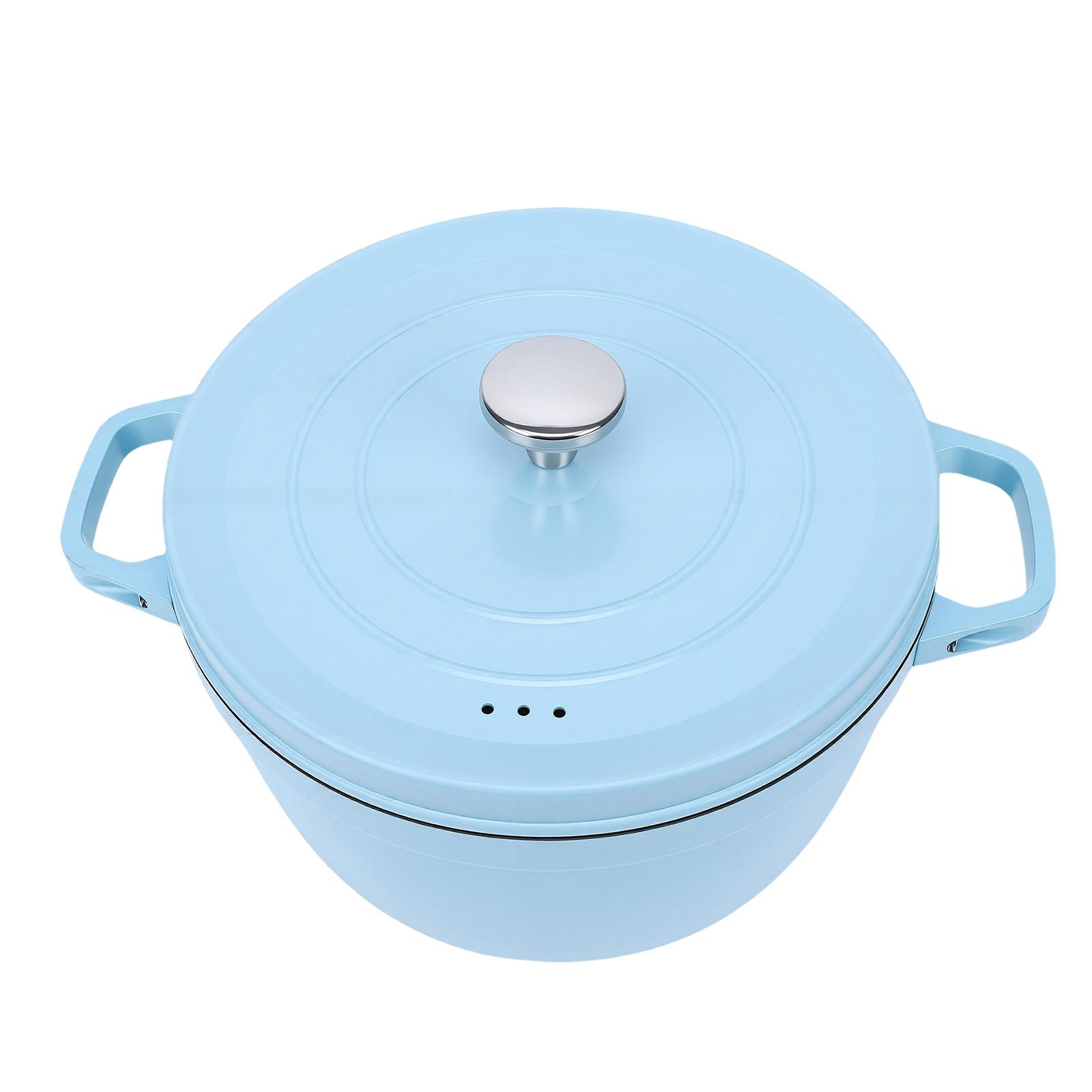 

Enameled Cast Iron Pot with Lid Dual Handles Nonstick Round Oven Pot for Gas Stove Induction Cooktop L
