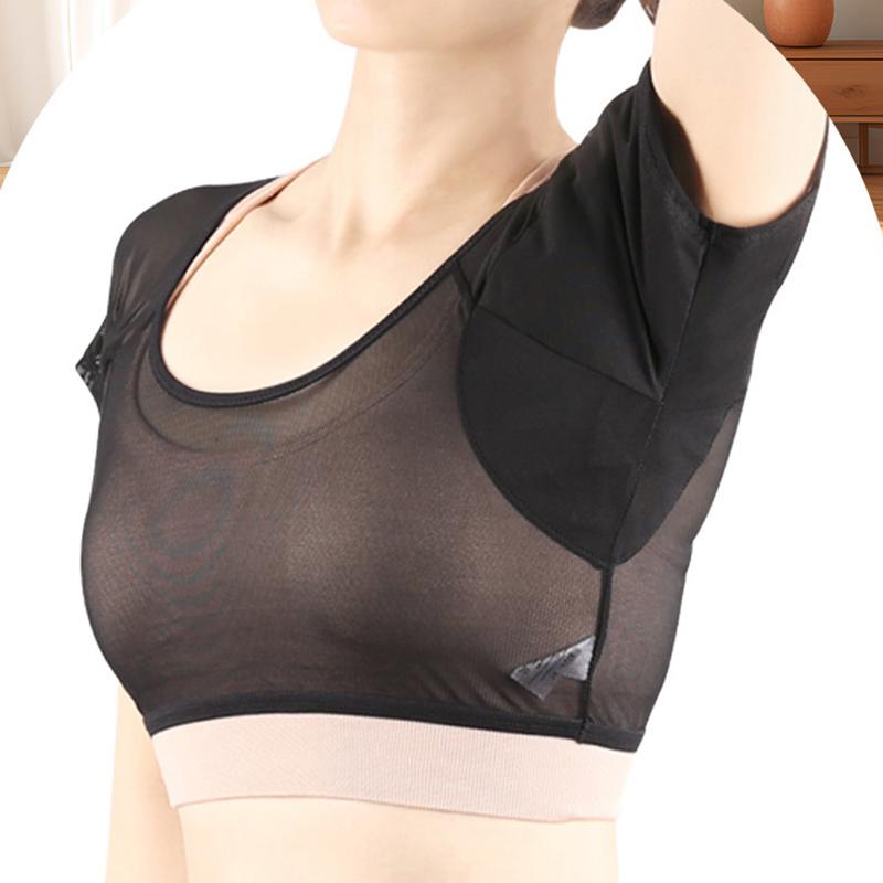 T-Shirt Shape Sweat Pads Washable Underarm Armpit Sweat Pads Reusable Perfume Absorbing Guards Shield Deodorant For Women