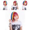 Cosplay Short Rainbow Wig For Women Party Fun