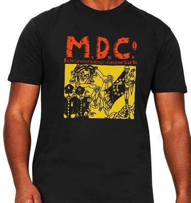 MDC T Shirt Music Punk Hardcore Millions of Dead Cops Terror Crass Tour 92 GT287