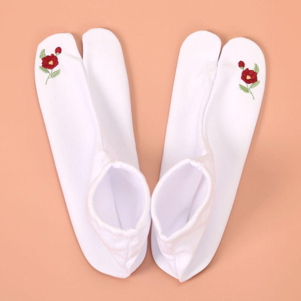 Mid-calf Toe Separator Socks Japanese Style Short Tube Socks Fashion Two Toed Socks  Flip Flops