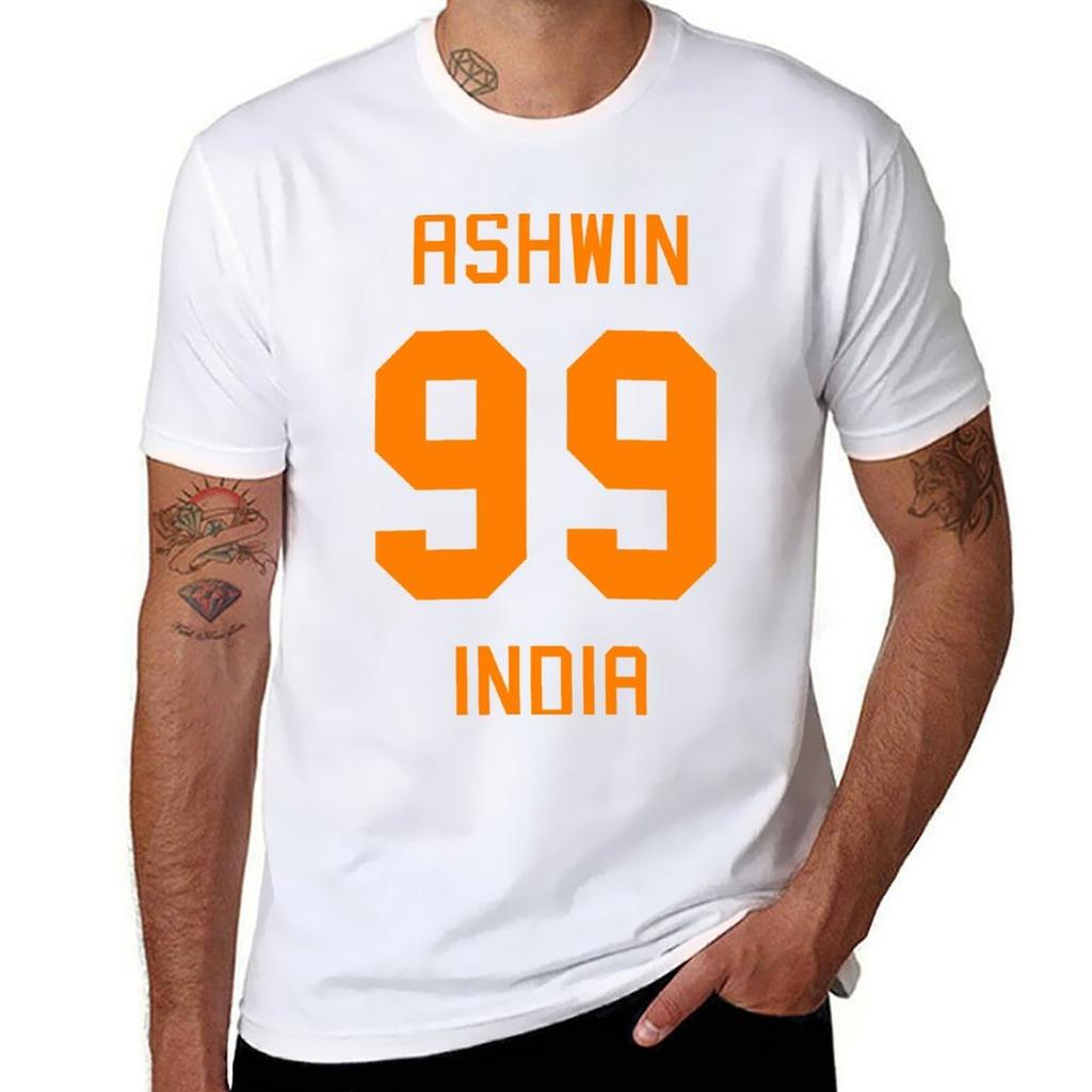 Ravichandran Ashwin 99 Indian Cricket Jersey Tshirt Water Resistant Casual Tshirt