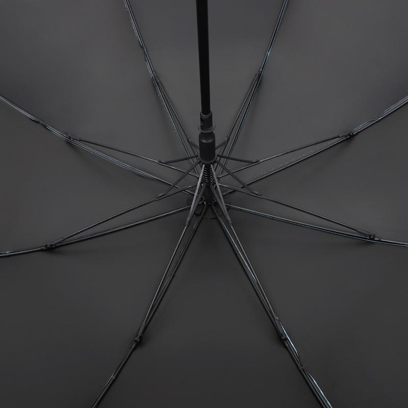 New 8-bone automatic vinyl fabric straight rod umbrella bumping cloth long-handled umbrella, umbrella