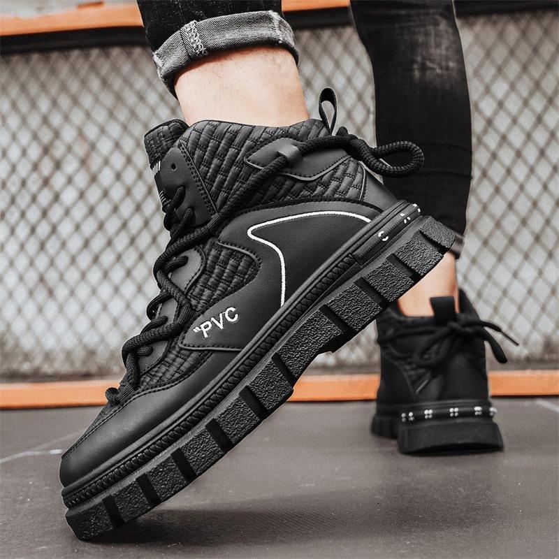 Men Outdoor Ankle Boots 2026 Autumn Comfortable Non Slip Casual Shoes Short Boots Fashion High Quality High Top Sports Shoes