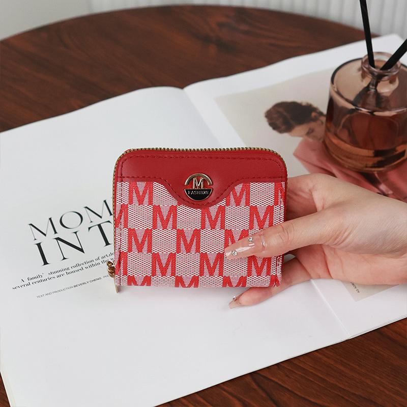 Simple Stylish Coin Purse New Popular European American Wallets New Zipper Card Holder Lightweight High-quality Pu Women's Bags