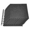VEVOR Puzzle Exercise Mat, 24 PCS Fitness Equipment Mats, 610 X 610 X 10 Mm, High-Density EVA Foam Mat Set, Interlocking Rubber Soft Tiles