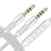 Volume control Nylon Braid Headphone Cord With Mic Aux Cable Car Aux Cord Audio Cable Audio Wire