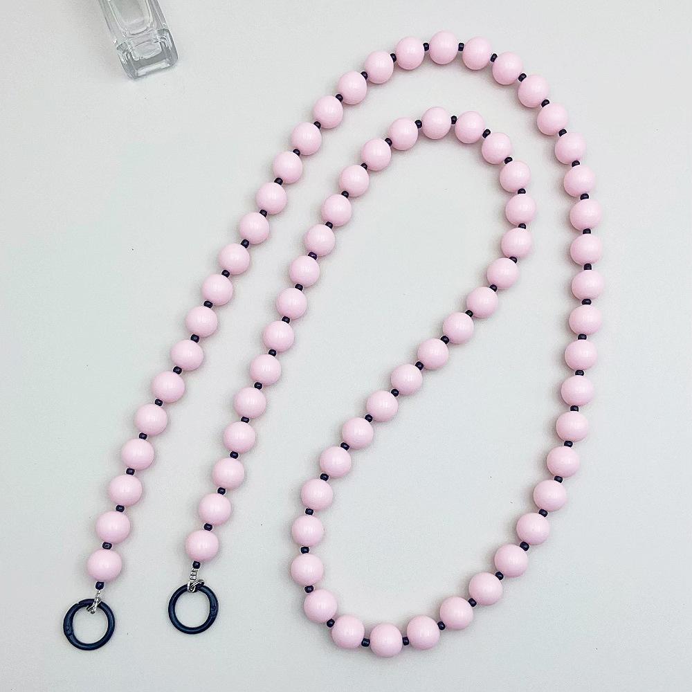 INS Colored Candy Acrylic Beads Fashion Anti-lost Hand Carry Diagonal Span Mobile Phone Chain