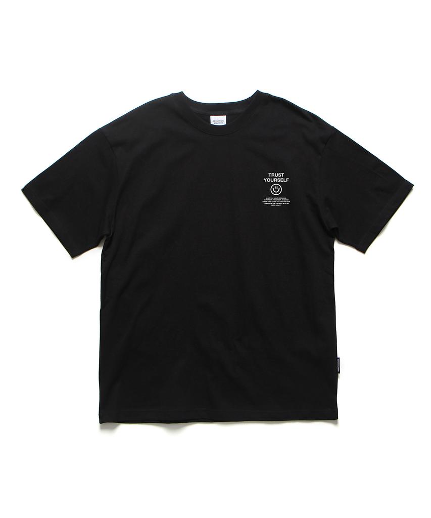 ABNORMALTHING Smile Oversized T-Shirt Black (Smile Today T-Shirt Black)