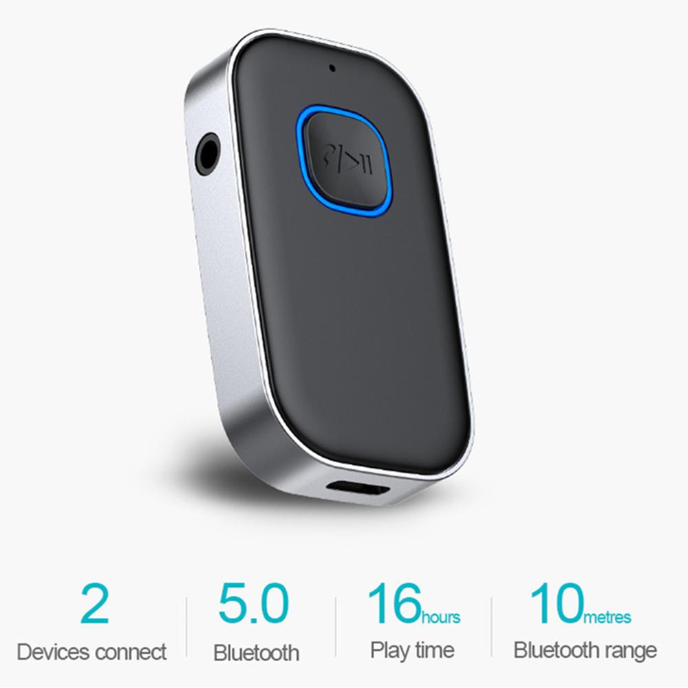 Bluetooth 5.0 Receiver for Car, Noise Cancelling Bluetooth AUX Adapter