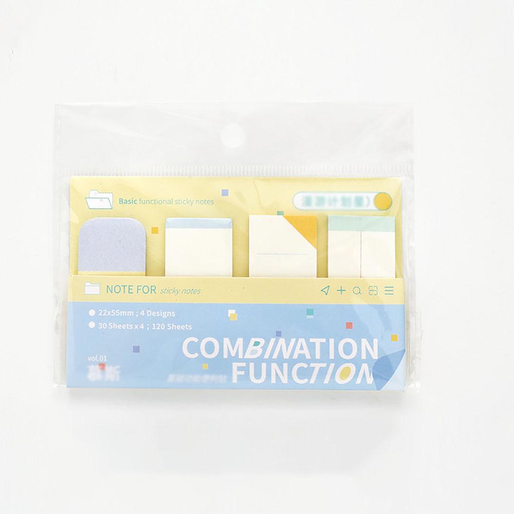 

120 sheets combination sticky notes, roaming plan, star schedule, check-in plan, list, comments, memos, notes, index stickers небесно-голубой