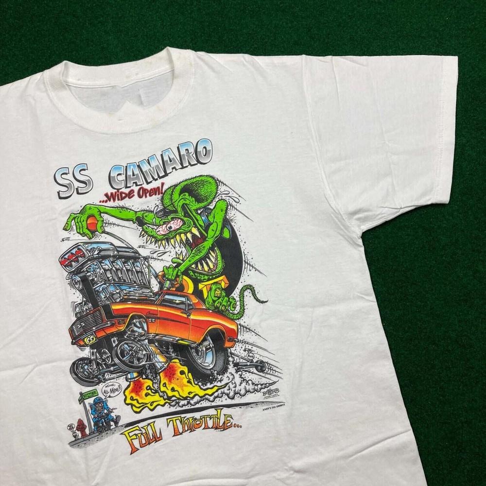 Trend Ed Roth Rat Fink White Short Sleeve Size S-4XL Shirt Unisex Fashion Unisex T-Shirt