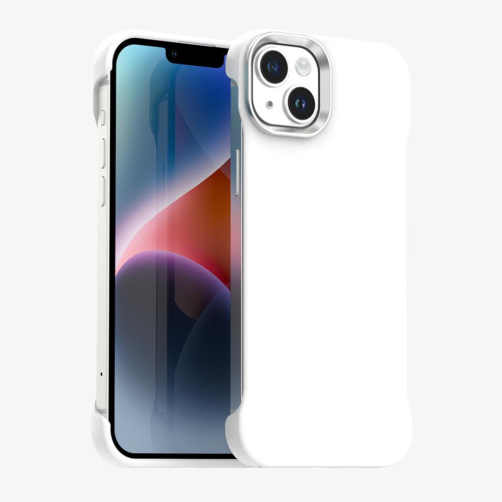 

Магнитный чехол для iPhone 14/13 Безрамочный Ультратонкий TPU+PET Чехол для телефона Усиленные углы White