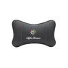 GLSRA1 Alfa Romeo Car Seat Head Support Suede Memory Cotton Neck Pillow Interior Accessories For Spider 4C 159 Giulia Giulietta Tonale