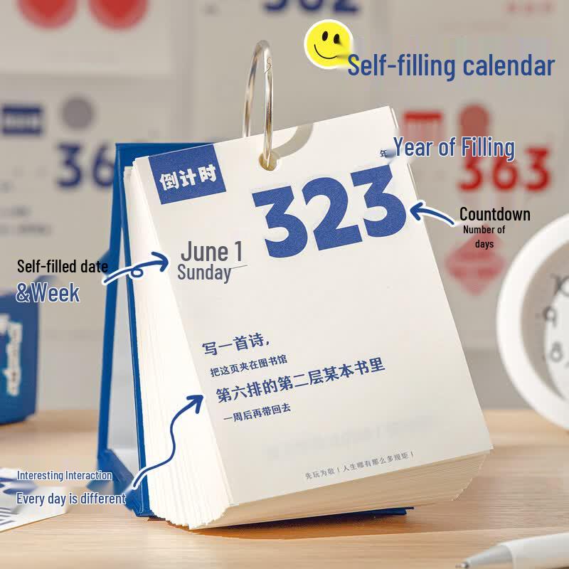 2027 Exam Countdown 365-Day Desk Calendar & Planner
