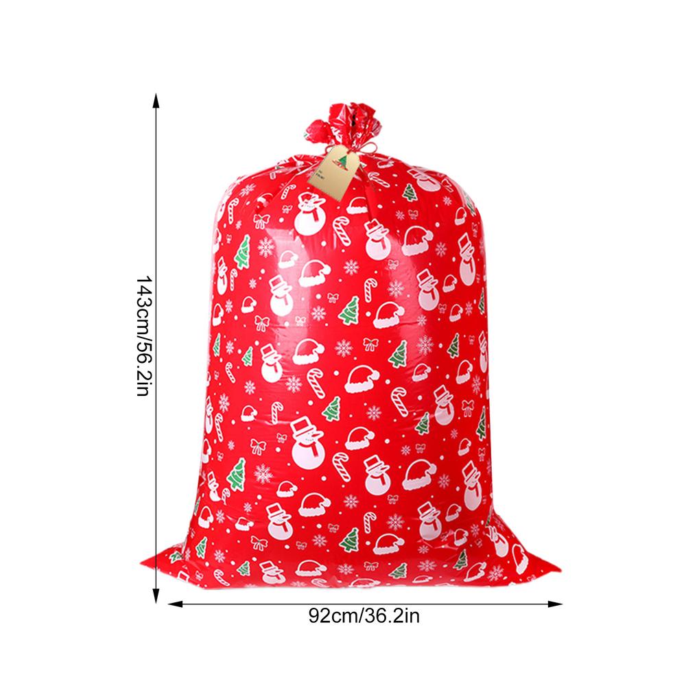 

Christmas Cookie Bags 3 Pieces Small Pouch Tags Ties Storage Christmas Party Favor Bags For Holiday Winter Party Celebration 92x143cm червоний