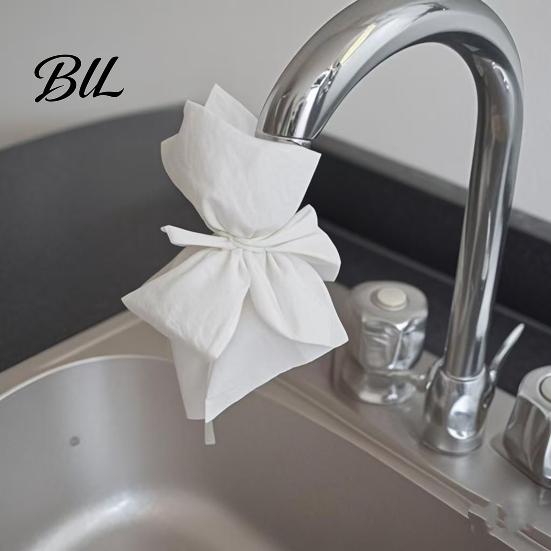 Universal Faucet Filter Cover Water Bag Non-Woven Fabric High-Density Sediment Remover for Soft Flow Tap Rust & Particles Anti-Splash High-density