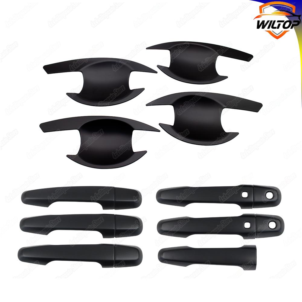 Door Handle Bowl Cover For Mitsubishi L200 Triton 2019-2025 Protector Cover Exterior ABS Matte Black Car Accessorie Stickers