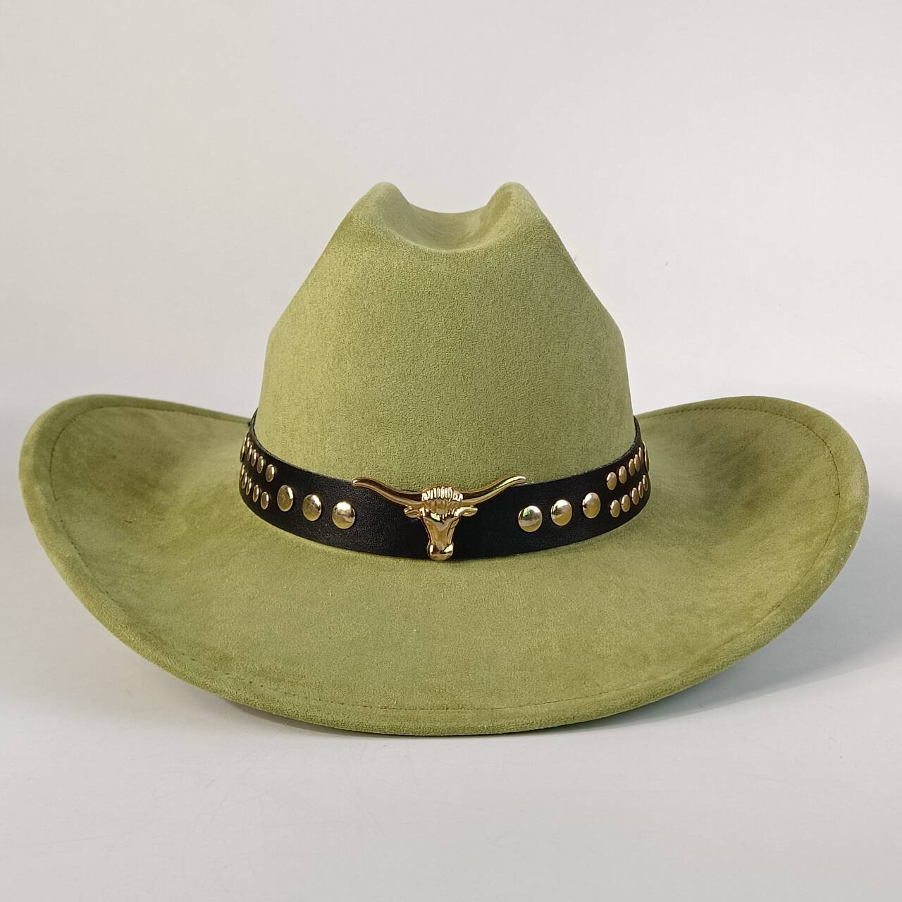 

Premium Suede Cowboy HatChic Women Men Fedora Hat Decorative belt Suede Panama Jazz Cap Perfect For Outdoor Festivals Cowboy Hat M56-58CM