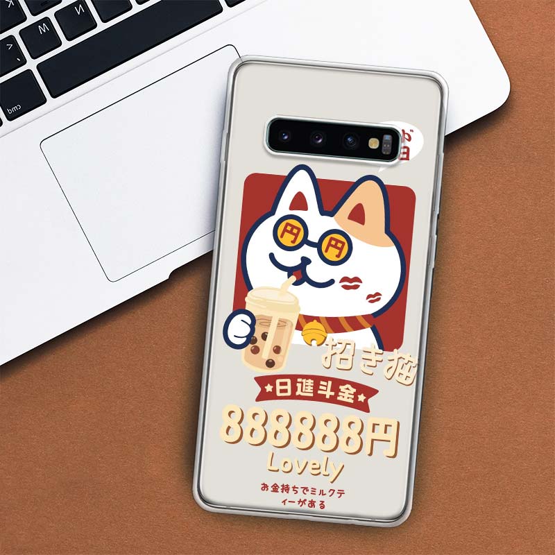 Chinese Aesthetic text letter Phone Case For Samsung Galaxy M21 M12 M31S M32 M51 M52 Note 20 Ulte 10 Plus 9 8 J4 J6 + J8 M11 F52