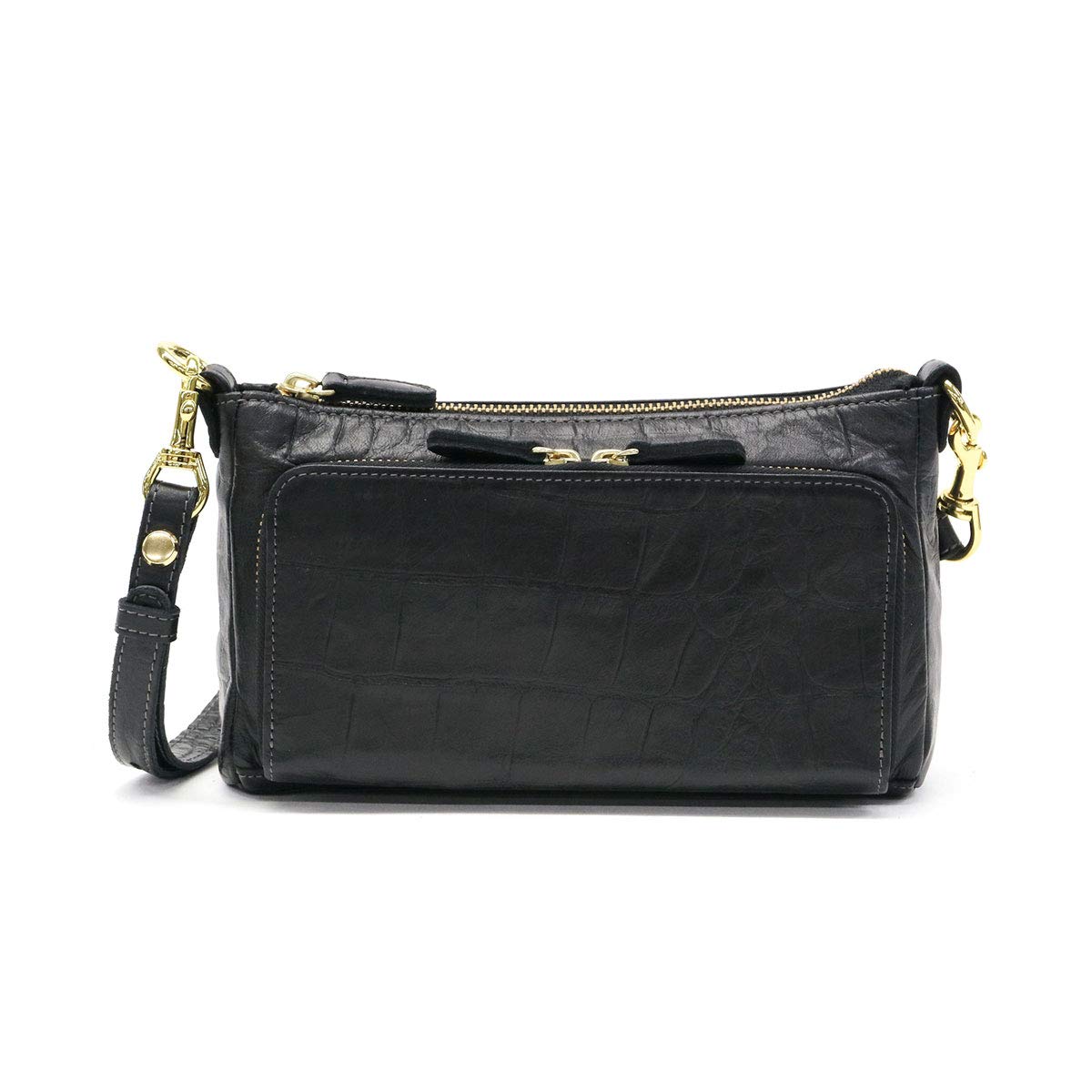 

Gentle Croco 2way Wallet Pochette Regalo Black [Bardrose] BR-4606 чорний