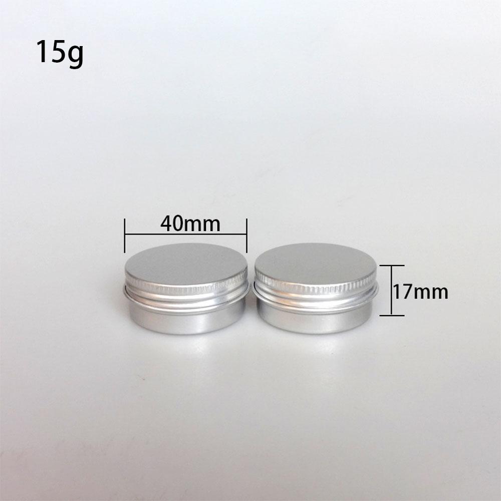 50PCS 10g 30g 50g 100g Aluminum Tin Jars Empty Cosmetics Container Metal Candle Jars with Lids Lip Balm Pot Face Eye Cream Box