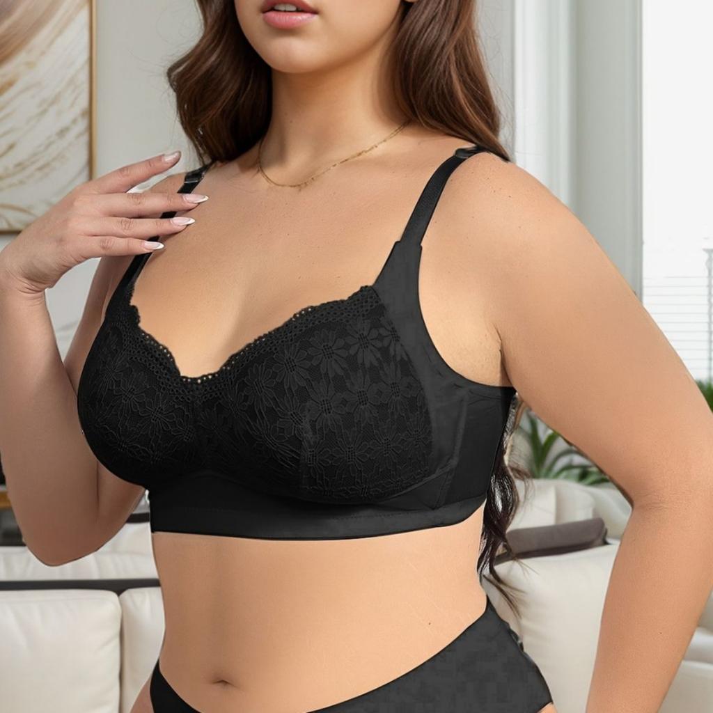 Sexy European and American Back Push-up Bra with No Steel Ring Small Breasts and Anti-sagging Underwear