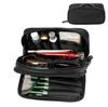 Hongzhanfa Double Zipper Makeup Functional Cosmetic Storage Organizer Double-Layer Pouch,