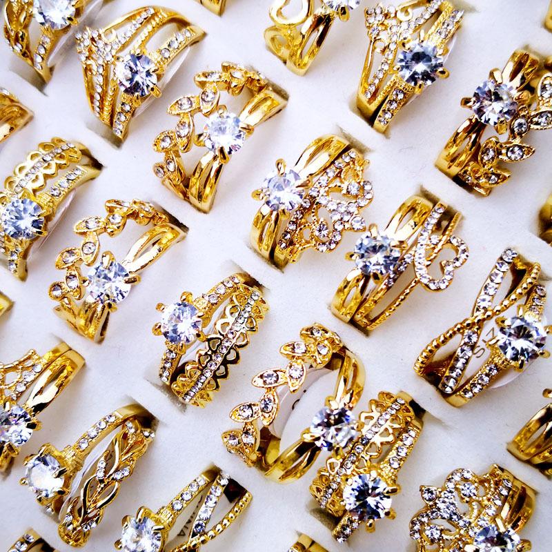 Lady s Alloy Hollowed-Out Ring, Zircon Ring, Party Gift Alloy Jewelry