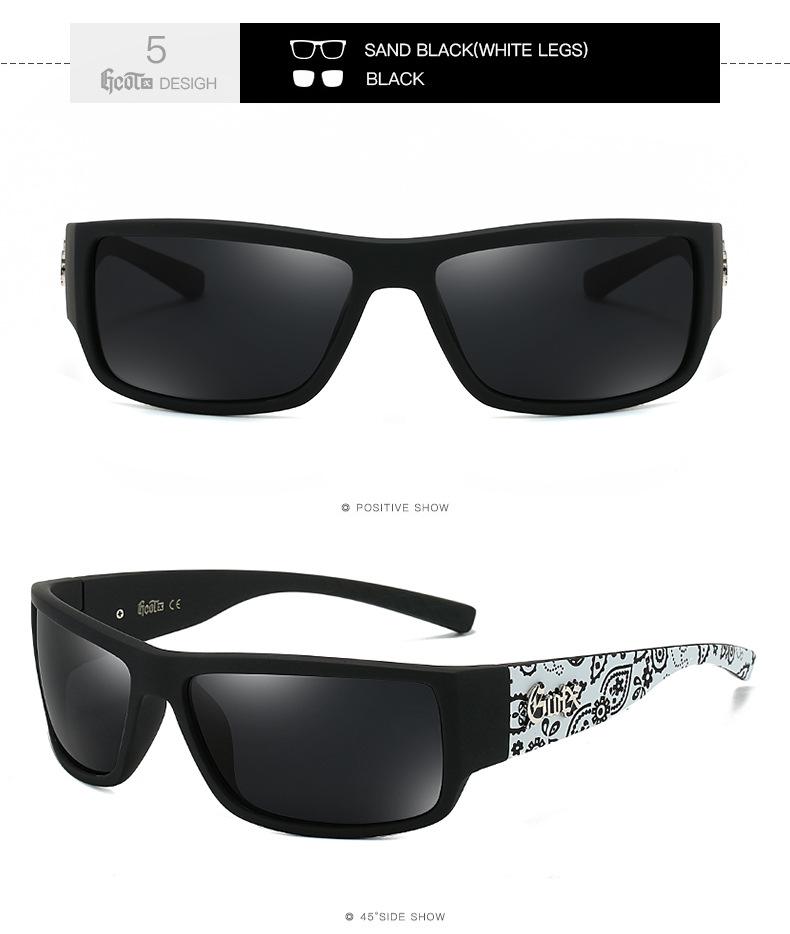 Óculos de Sol Polarizados GCOTX Estilo Chicano Biker G623