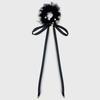Jean Paul Clarisse See-Through Pearl Ribbon Scrunchie JP-24-440S