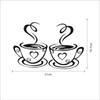 Mural Decals Kitchen Restaurant Cafe Tea Wall Stickers Art Coffee Cup Stickers Wall Decoration Background Wall Stickers.