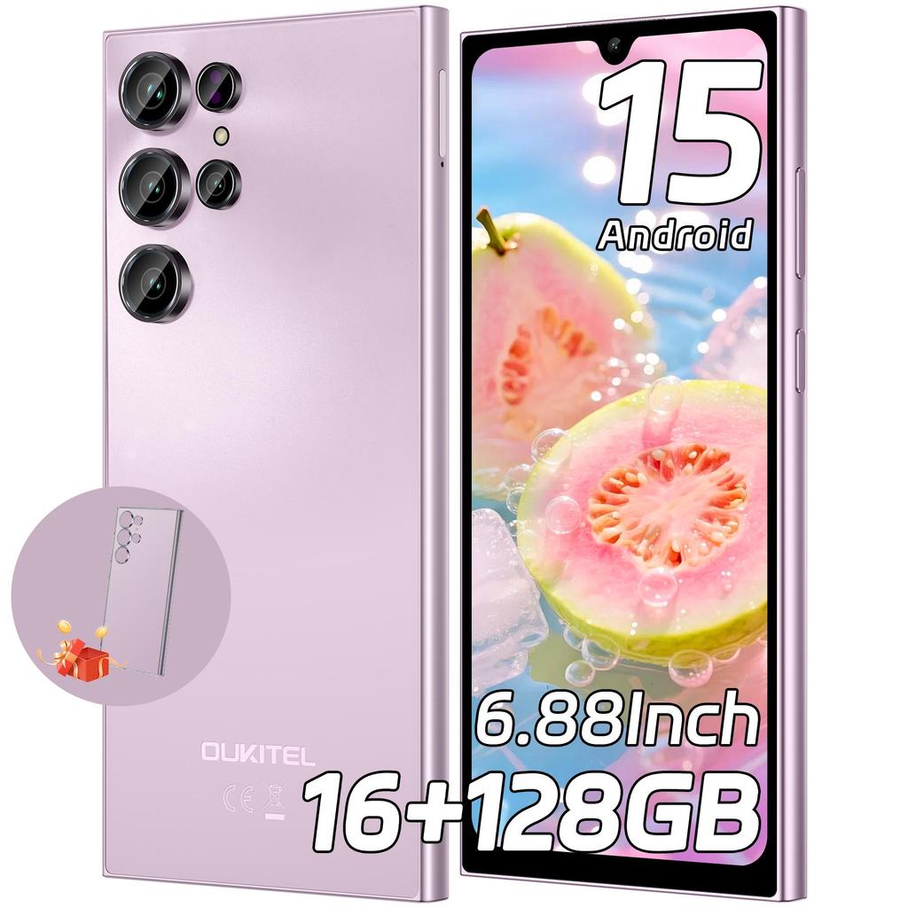 Oukitel C61 Cellulare Sbloccato - Android 15, Smartphone con Display da 6,88", 16GB+128GB/1TB, Telefono con Batteria da 5150mAh, Fotocamera da 13MP, Telefoni Cellulari 4G Dual SIM