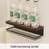 Walnut Bathroom Toilet Paper Holder & Storage Shelf