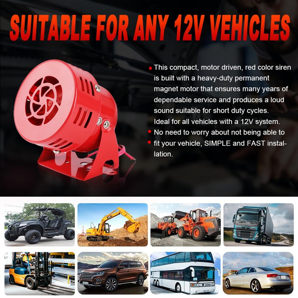 Mkphargin AC110V Air Raid Siren Horn Speaker Alarm Sound Mini Electric Motor Driven Factory