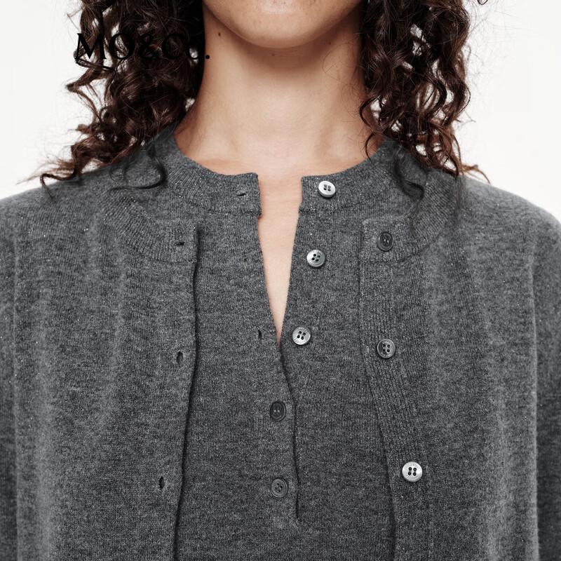 MO&Co. C+ Series H-Line Knit Cardigan Dress