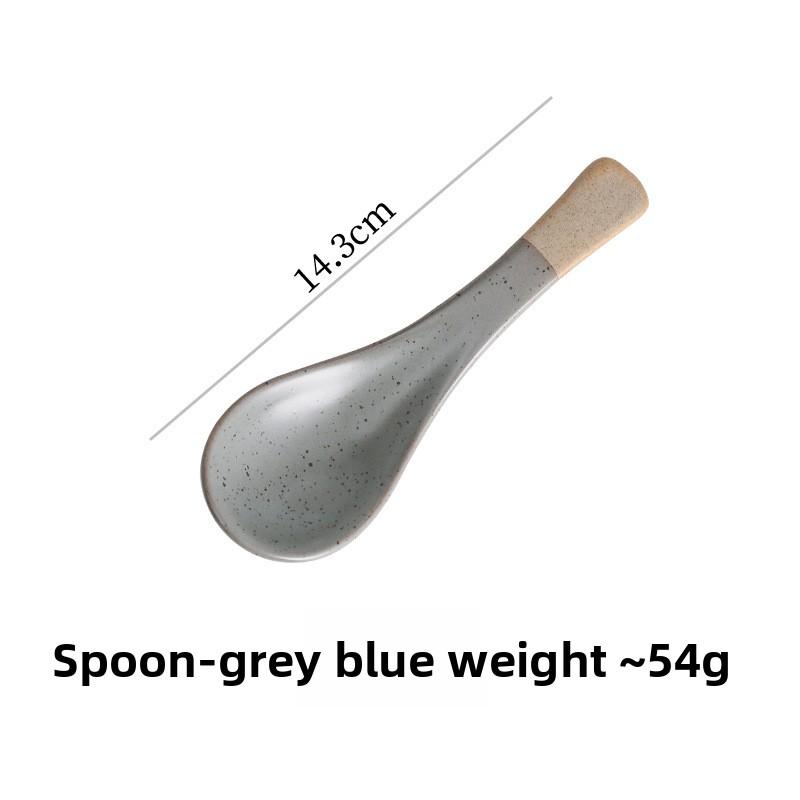 Vintage Ceramic Tableware Set Japanese Style Steak Dessert Bowls for Home Hotel Use