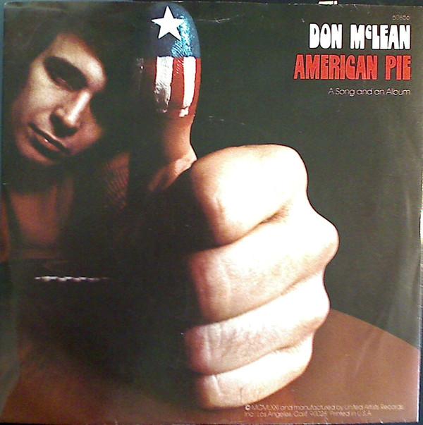 

7inch Record DON MCLEAN - American Pie 50856 United Artists 1971 US Rock Used