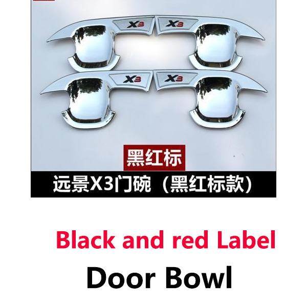 For Geely Yuanjing X3 Accessories GX3 Pro 2024 2017~2025 Covers Chrome Door Handle Anti-Scratch Damage Stickers Car Accessories