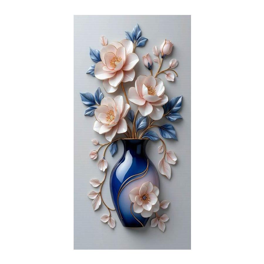 Still Life Flower Vase Large Size Diamond Painting Floral Diy Full Square Round Drill Rhinestone Embroidery Mosaic Cross Stitch Kits Wall Decor