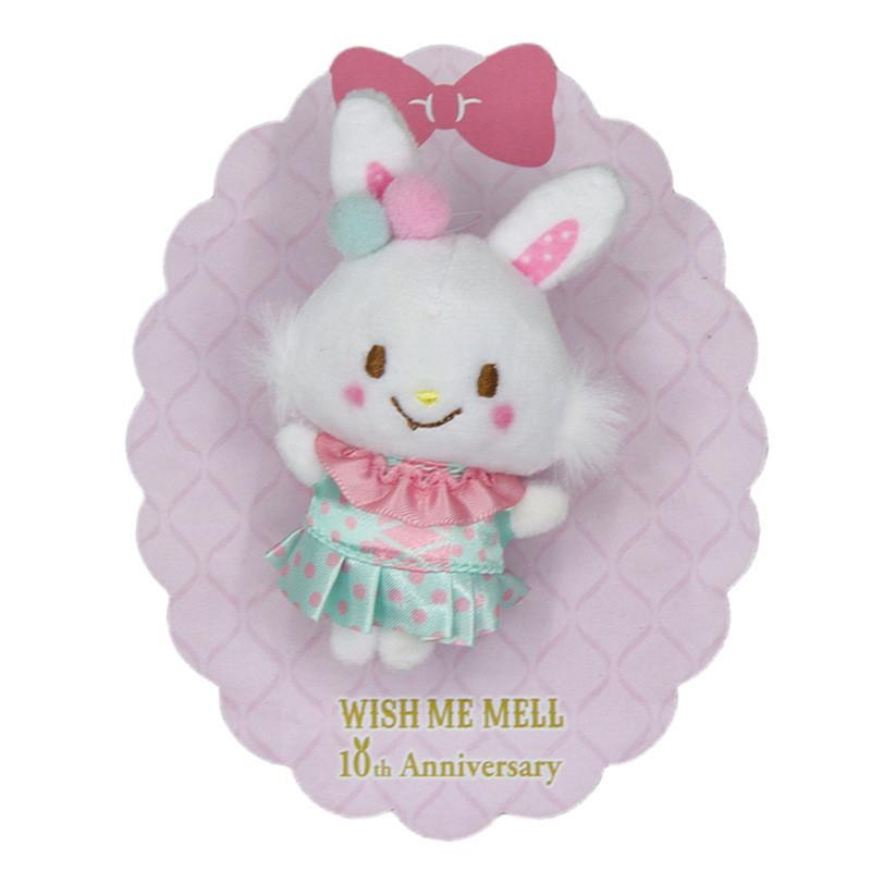 Cute Sanrio Rainbow Park Plush Brooch Adorable My Melody 10th Anniversary Collectible Swim Bunny