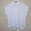 Foreign Trade Japan Original Order Tail Goods Small Lapel Happy Sleeveless Chiffon Shirts Short Front and Long Back Solid Simple and Versatile Summer