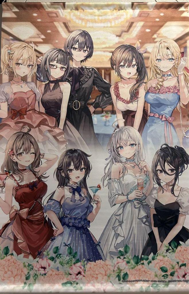 [USED] Roshidere Momoko Art Book Gamers Bonus Case B2 Tapestry Set