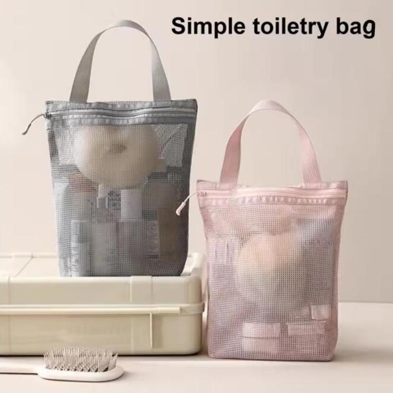 Large Capacity Storage Bag Shopping Bag Portable Toiletry Bag With Handy Handle Summer Beach Swimming Mesh Storage Bag NEW