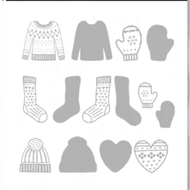 Family Fun DIY Craft Featuring Christmas Metal Cutting Die and Silicone Stamp for Kids Adults Creative Activities