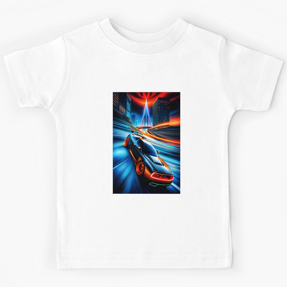 Futuristic Muscle Car Kids T-Shirt 120