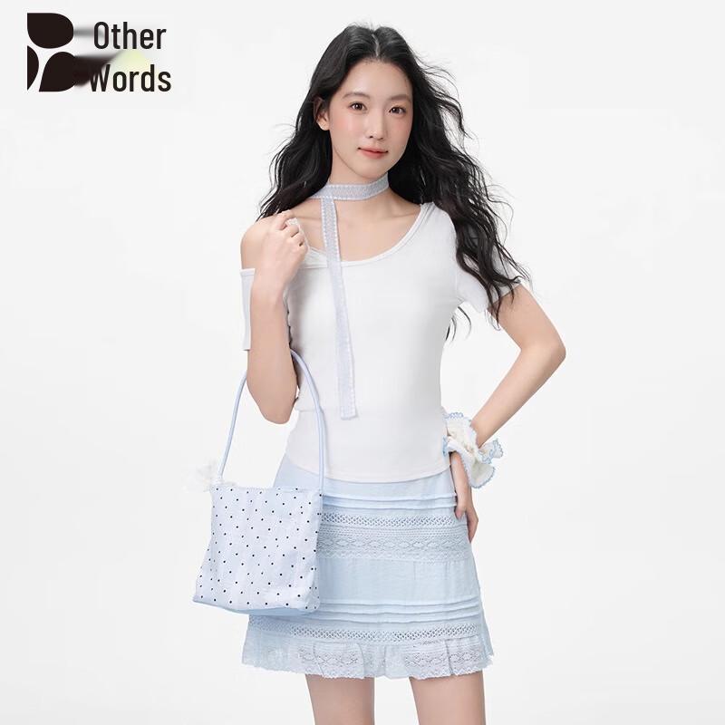 Women s Off-Shoulder Slim-Fit Short Sleeve T-Shirt M