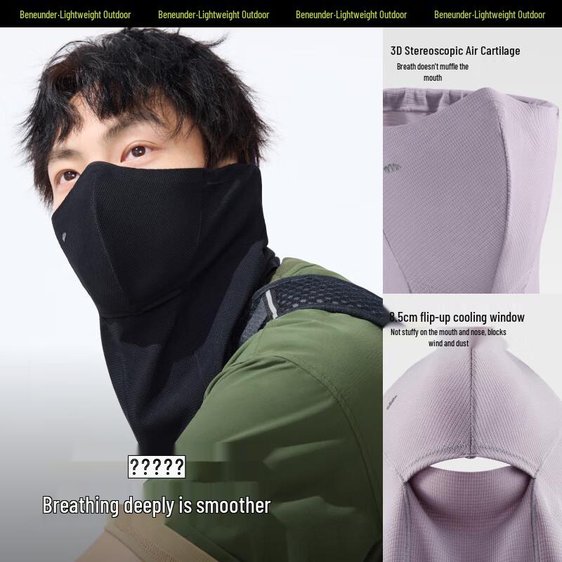 Beneunder Breathable UV Protection Cycling & Hiking Face Mask