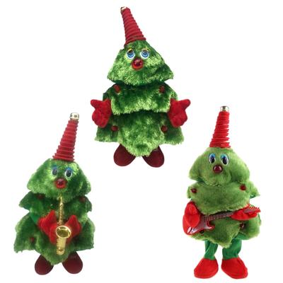 Dancing Christmas Tree Singing Xmas Tree Electronic Toy for Doll Music Xmas Gift Holiday Ornament Festival Table Decorat