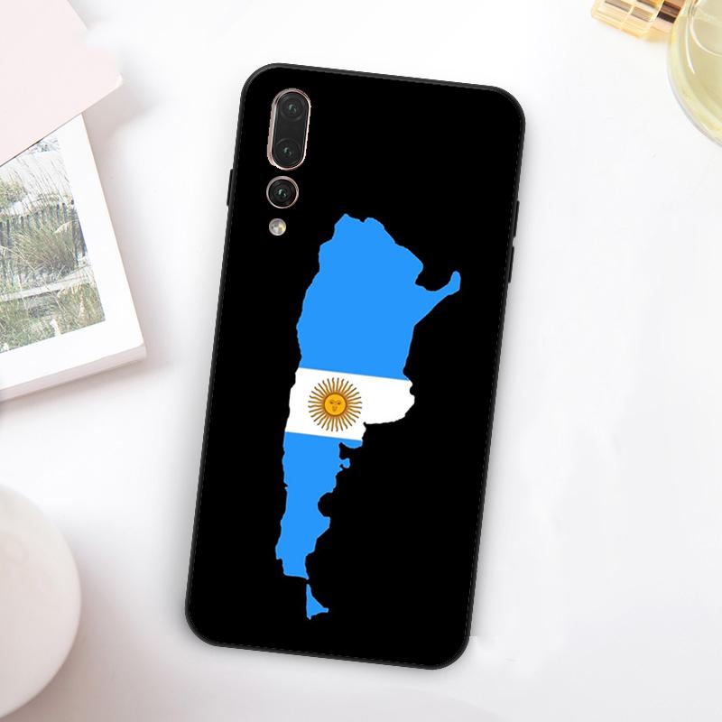 Argentina Flag For Huawei Nova 11 10 9 SE Y70 Y60 Y90 Y61 Y91 Y73 Y72 12i 11i 8i P30 P40 Lite P60 Pro Case